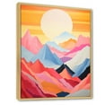 thumbnail image 2 of Designart "Realm Of Sunrise Among The Mountains II" Landscape Mountains Floater Framed Canvas Wall Art, 2 of 5