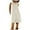 White, variant on Women's Sleeveless Rompers with Pockets - Stretchy Summer Jumpsuit - Solid Color Design - Suitable for Autumn/Winter
