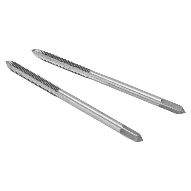 2Pcs/Set Metric Machine Tap,Yctze Hand Thread Tap High Speed Steel 3 Straight Flutes Screw Thread Tapping Tool
