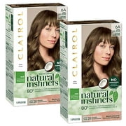 (2 Pack) Natural Instincts Clairol Non-Permanent Hair Color - 6A Light Cool Brown