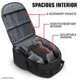 thumbnail image 4 of USA GEAR Audio Equipment Backpack - Microphone Case for Recording Microphones & Accessories - Black, 4 of 8