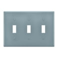 thumbnail image 2 of Dailycode Light Switch Plate Covers 2 Gang Wall Plate Plastics Outlet Covers for Kitchen Home Office Decor Ice Blue, 2 of 8