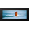 thumbnail image 2 of Guichard, Jean 14x7 Black Modern Framed Museum Art Print Titled - Krossnes lighthouse Iceland, 2 of 5
