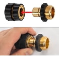 thumbnail image 3 of Auto Beyond 6 Set for Garden Hose Quick Connect Fittings Coupler, Metal Hose Fitting Quick Connector 3/4" Inch Male and Female - No Leaks Water Hoses Quick Disonnect Adapter, 3 of 5