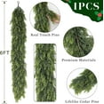 thumbnail image 5 of 16FT Real Touch Cedar Garland - Artificial Christmas Garland Fake Green Faux Thick and Lush Pine Needles Garlands for Table Fireplace Mantle Holiday Home Indoor Outdoor Decor (1PCS), 5 of 12