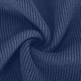 thumbnail image 5 of ZCFZJW Men's 1/4 Zip Turtleneck Sweater, Soft Ribbed Knitted Pullover with High Collar, Loose Fit Long Sleeve Casual Knit Sweatshirt Blue XL, 5 of 5