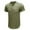 Army Green, variant on Wavsuf Mens Shirts Short Sleeve Crew Neck Cotton Summer Dark Blue T-Shirts Size M