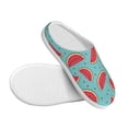 thumbnail image 3 of Fotbe Watermelon Pattern Women's Fuzzy Curly Fur Memory Foam Loafer Slippers Indoor Outdoor Slippers Winter Home Shoes-40/41, 3 of 7