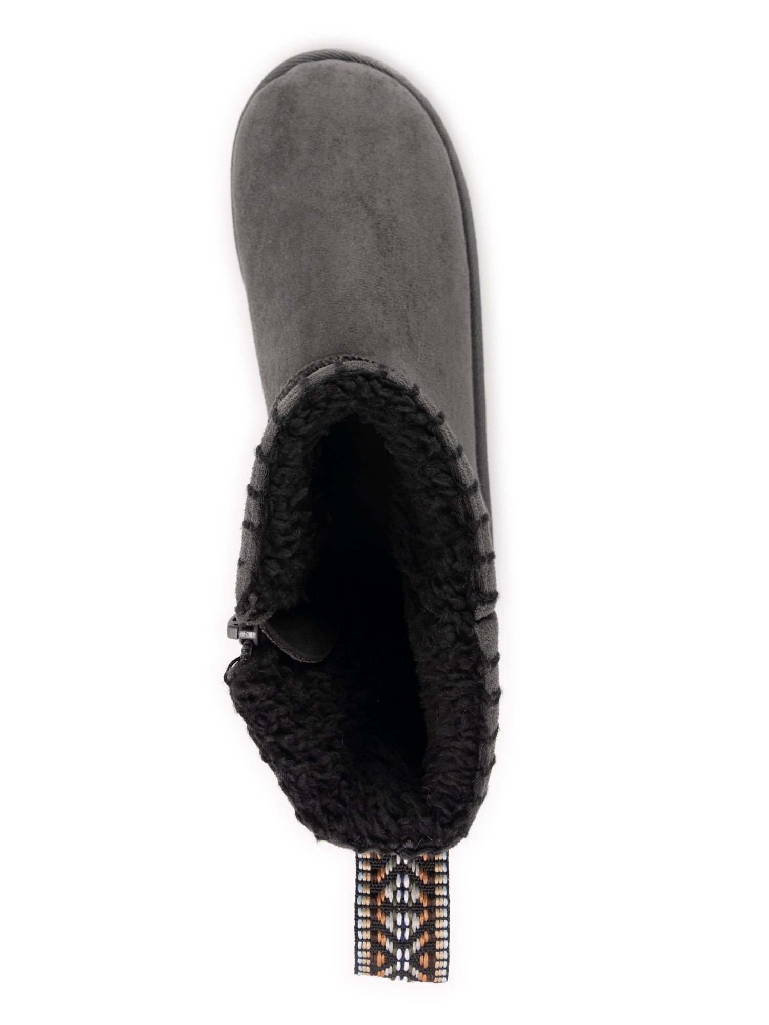 MUK LUKS Women's Truvie Faux Suede Cozy Ankle Bootie (Wide Width Available)