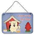 thumbnail image 1 of Caroline's Treasures Dog House Collection Chow Blanco Impresiones para colgar en la pared o en la puerta BB2894DS812, 8HX12W Caroline's Treasures BB2894DS812, 1 of 1
