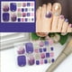 thumbnail image 2 of Pegatinas de verano para las uñas de los pies, sin pegamento, de larga duración, brillantes, con lima de uñas, capa de gel, no requiere horneado, para manicura DIY, 2 of 3
