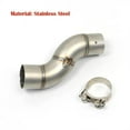 thumbnail image 3 of Exhaust System Middle Link Pipe Motorcycle Stainless Steel For Yamaha YZF R6 2006-2016 1998-2005 2006-2018, 3 of 4