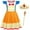 A03604-Yellow, variant on Benylion Princess Dresses Halloween Costume for 5-6 years Girls Cosplay Birthday Party Dress up with Crown & Scepter