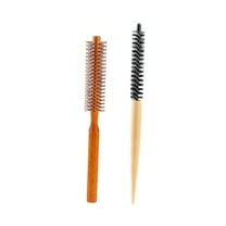 Curling Hair Brush, Roller Hair Combs, Comb, Hair Styling Tool, Mini Round Wood Brush for Blow Drying/ Home Use /Short Curly Straight Thick