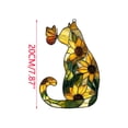 thumbnail image 3 of Stained Glass Suncatchers for Windows, Cat and Sunflower Hanging Acrylic Pendant Decoration, Spring Summer Gifts for Cats Lovers (A), 3 of 6