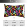 thumbnail image 2 of Yiaed Colorful Cats Print Brushed Microfiber Envelope Pillowcases, Standard,Envelope Closure Pillow Cases(No pillow core)-16"x24", 2 of 6