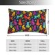 thumbnail image 2 of Fotbe Colorful Cats Funda de Almohada Decorativa Estilo Occidental, Lujo en Algodón, Fundas para Almohadas King, Cojín Estampado para Decoración del Hogar-14"x20", 2 of 6