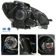 thumbnail image 2 of AKKON - For Benz W204 C-Class 4 Doors Sedan Black Bazel DRL LED Projector Halogen Type Projector Headlights, 2 of 7