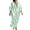 Mint Green Dress for Women _f, variant on HAPIMO V Neck Print Batwing Sleeve Kaftan Maxi Dress Women Casual Dress for Beach Black L