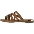 thumbnail image 2 of Womens Franco Sarto Goddess Flat Slip On Sandals, Brown Leather, 7 US / 37 EU, 2 of 6