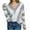 Gray, variant on Timegard Sweaters for Women Striped V Neck Long Sleeve Color Block Pullover Fall Casual Loose Knit Tops