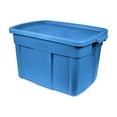 thumbnail image 3 of Rubbermaid Roughneck 25 Gallon Storage Container, Heritage Blue (4 Pack), 3 of 5