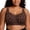 Dark Brown Leopard Print, variant on Leopard print bra, plus size jelly gel underwear for women, thin, seamless, no underwire bra