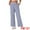 Black Stripe, variant on Women's Flowy Cotton Wide Leg Lounge Pants S Light Gray