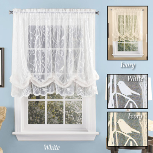 Songbird Lace Balloon Curtain Shade