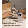thumbnail image 5 of MelodySusie SC300F Electric Nail Drill Machine,30000 RPM Cordless Rechargeable Nail File Kit for Acrylic Gel Nail Care Manicure Polishing Set,White, 5 of 7