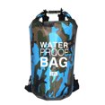 thumbnail image 1 of 2L Inflatable Swimming Bag Multifunction Dry Sack Large Capacity Dustproof Washable Storage Pouch Boating Lifebelt Water Sports Light Blue Camouflage 23x63cm, 1 of 9