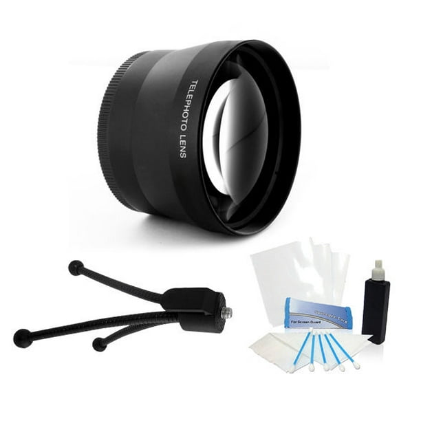 58mm Hd 2 0x Converter Telephoto Lens For 18 55mm Canon Eos Rebel Kiss X4 T5i 700d Walmart Com Walmart Com