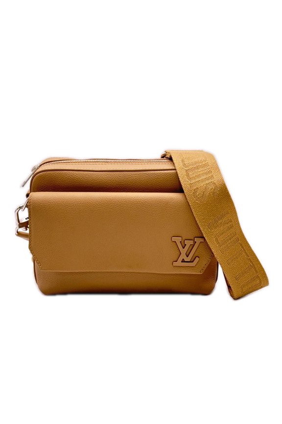 Pre-Owned LOUIS VUITTON LV Aerogram Fastline Messenger M23710 Shoulder Bag, Beige Calf Leather,...
