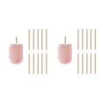 thumbnail image 4 of Wosthever Moldes para helados, congelador, cocina de plástico, verano, congelación, molde para hacer alimentos, reutilizable, Manual, hecho a Rosa 2Conjunto, 4 of 6