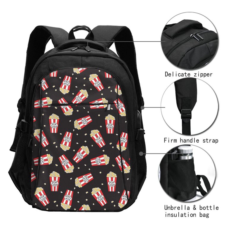 Salouo Popcorn Pattern Extra Large Travel Laptop,Backpack  display picture 2