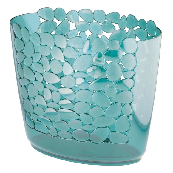 mDesign Plastic Slim Oval 2 Gallon Trash Can Wast