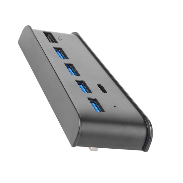 Sidaley Para PS5 DE/UHD Game Console USB Hub Digital Game Host Hub Adaptador de alta velocidad Splitter Gamer Reemplazos Accesorios Videojuegos y accesorios negro