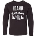 thumbnail image 3 of Inktastic Idaho Awesome Since 1890 Long Sleeve Youth T-Shirt, 3 of 5
