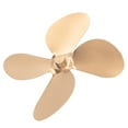 thumbnail image 4 of Lame de Ventilateur de Cheminée, Alliage d'Aluminium Conception Standard Meilleure Circulation d'Air Lame de Ventilateur de Poêle 4 Lames pour la Réparation Noir, Rouge, Or, Argent, Bronze, 4 of 8