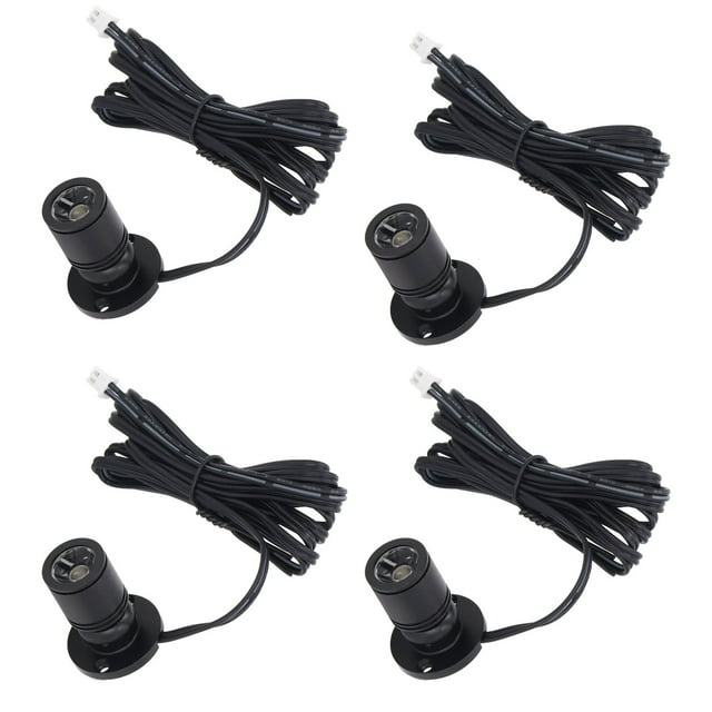 4pcs Dimmable Mini Spotlight USB Powered Art Light Adjustable Mini LED Accent Lights Closet Spotlight 5V For Porch Display Cabinets Jewelry Cabinets Entrance Channels