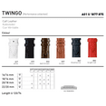thumbnail image 6 of Morellato Twingo Genuine Leather Watch Strap - White - 18mm - Chrome-plated Stainless Steel Buckle - PERFORMANCE Collection, 6 of 8