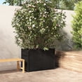 thumbnail image 4 of vidaXL Garden Planter Black 39.4"x19.7"x27.6" Solid Wood Pine, 4 of 15