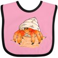 thumbnail image 3 of Inktastic Cute Hermit Crab on Beach Boys or Girls Baby Bib, 3 of 4