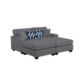 thumbnail image 3 of Legend Vansen Fabric Flexible Combination Module Reversible Sectional Sofa, 3 of 8