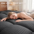 thumbnail image 3 of Vccoem Extra Thick Mattress Topper King, 2" Cooling Pillow Top & Deep Pocket 8-21", Plush Mattress Pad Cover for Breathable Comfort, Gray, 3 of 11