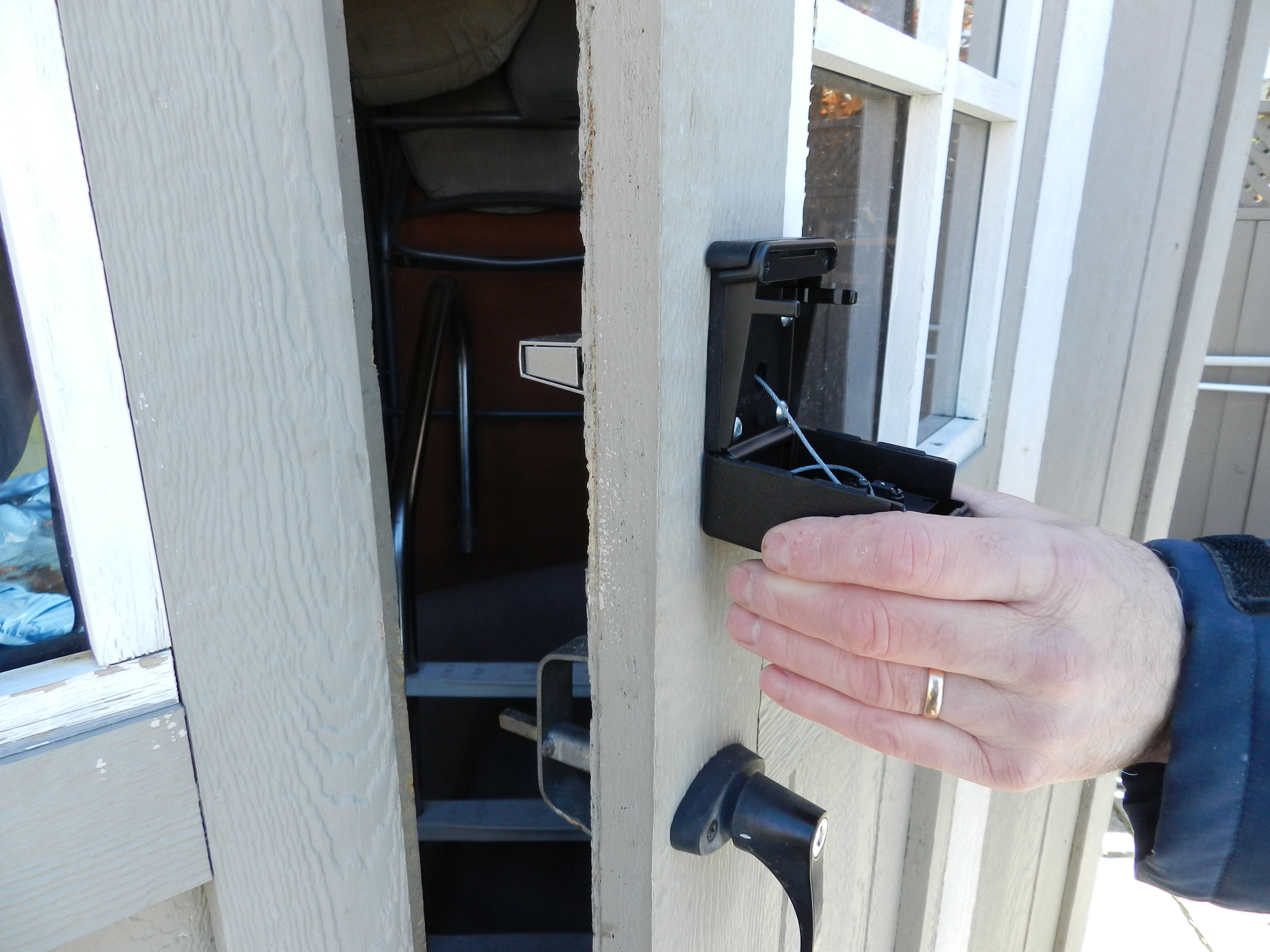 Shed Door Keyless Locking System, Barn Door Lock Combination