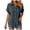 Dark Blue, variant on Womens Plus Size Tops Button Down Roll-Up Short Sleeve Casual Shirts Collared Summer Lightweight Blouse XL-5XL (Beige, XL)