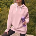 thumbnail image 4 of Ahdbta Womens Hoodies Pullover Fleece Sweatshirts Long Sleeve Hooded Sweatshirt with Thumb Holes Fall Winter Fashion Workout Pullover Tops, 4 of 8