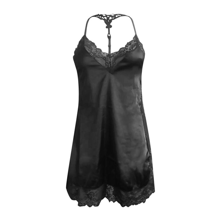 Women's Satin Fabric Slip/Nighty/Nightwear Smart Combo (Pack of 2) Con –  IndoMela