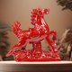 thumbnail image 2 of Figura de caballo de cerámica Feng Shui del año 2026, estatua de caballo rojo, decoración de mesa para el hogar, la oficina y la riqueza., 2 of 8